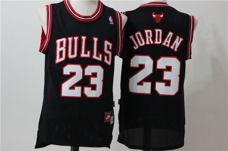 Men Chicago Bulls #23 Jordan Black white NBA Jerseys